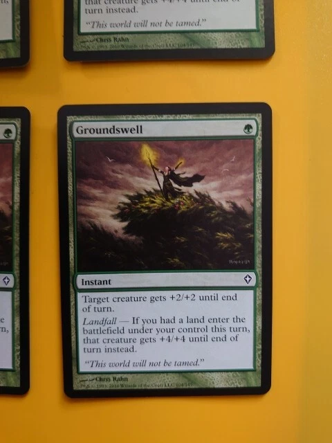 Groundswell playset Worldwake Instant 4 cardfsMagic the Gathering Card. - Image 2 of 4