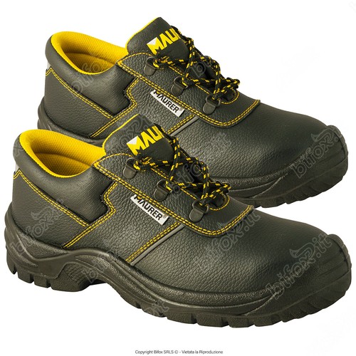 SCARPE ANTINFORTUNISTICA MAURER S3 LEGGERE BASSE DA LAVORO SICUREZZA IN  ACCIAIO | eBay