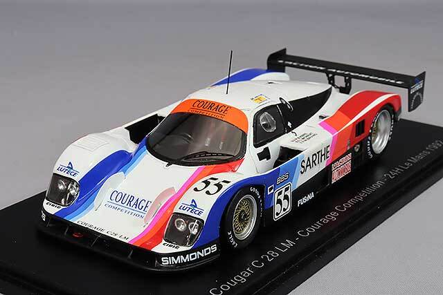 ミニカー Cougar C 28 LM No.55 24H Le Mans 1992 Spark S3541 1/43 COUGAR C 28 LM NO.55 COURAGE COMPÉTITION