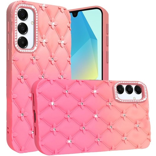 Pour Samsung Galaxy A16 5G Coque Antichoc Floral Joy Glitter Cuir Feel Cover - Photo 9 sur 16
