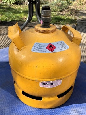 dänische Gasflasche 5kg leer plus Gasregulator (KOSANgas)