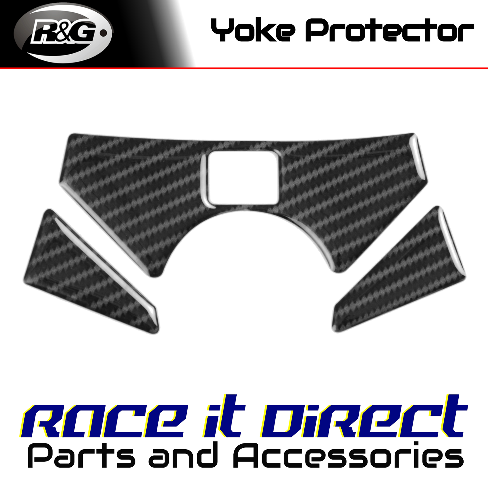 Carbon Fibre Yoke Pad for Honda CBR250R 2011-2016 Red Dynamic