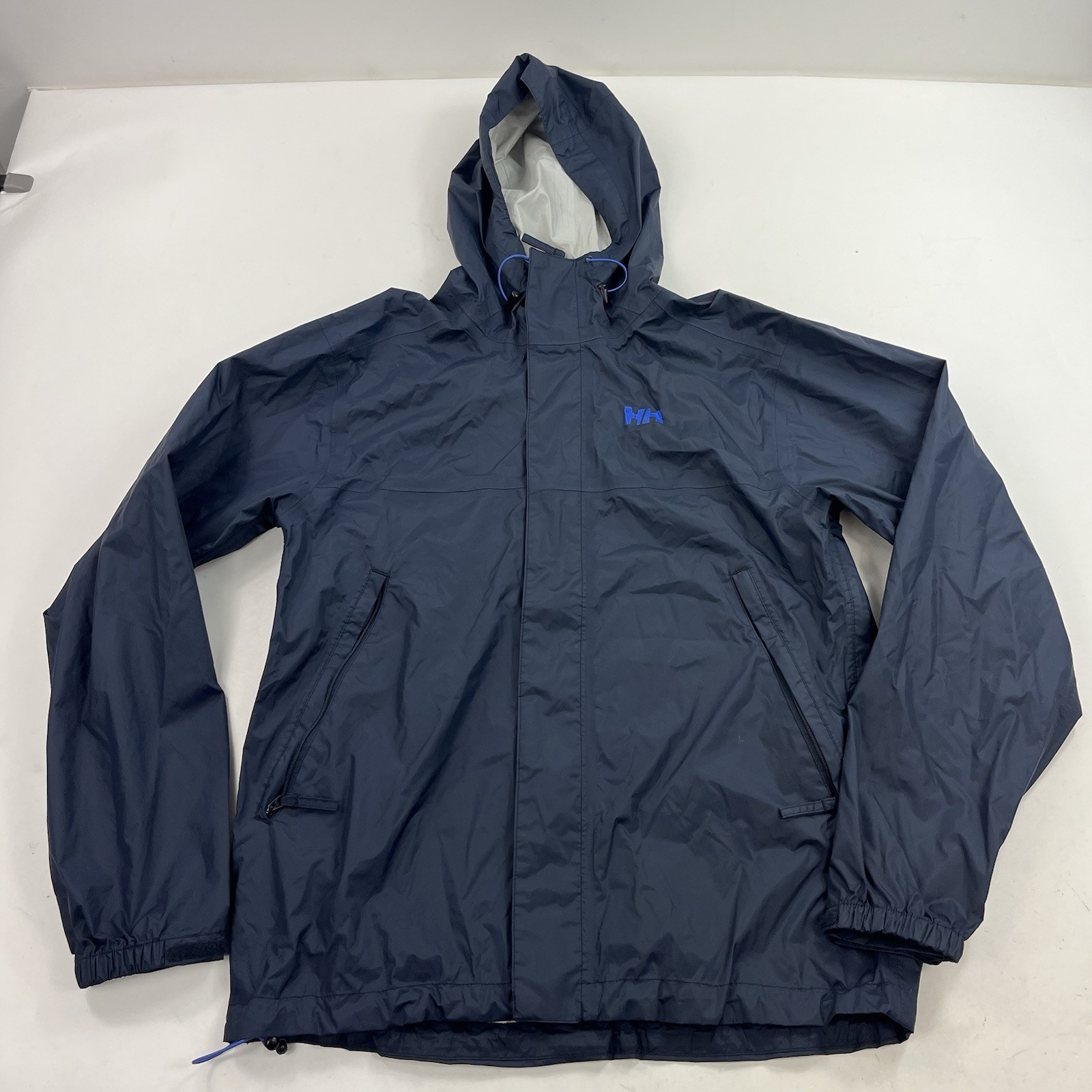 Helly Hansen Blue Rain Jacket Shell Windbreaker S… - image 1