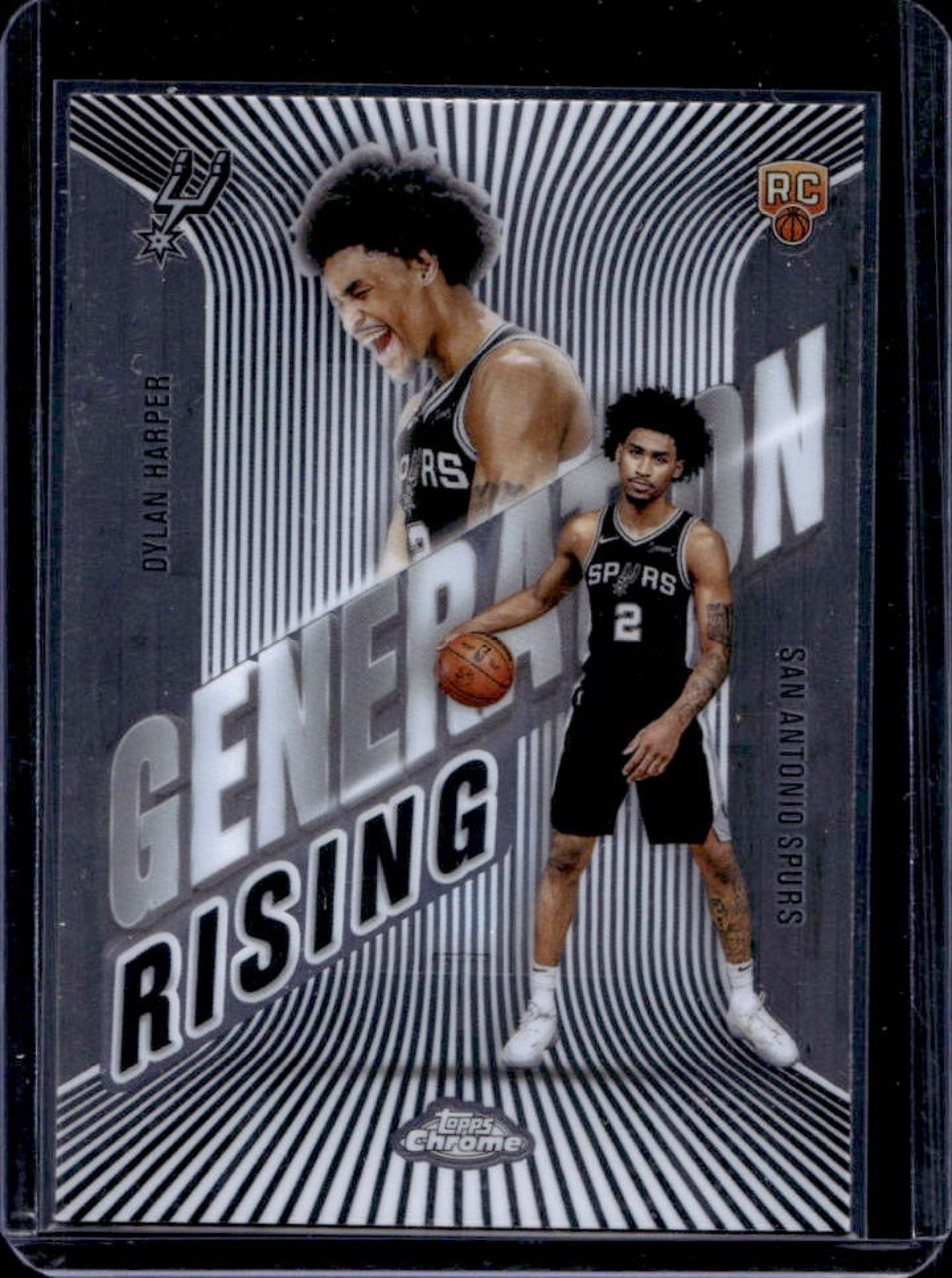 2025-26 Topps Chrome Dylan Harper Generation Rising RC Rookie #GR-2 Spurs