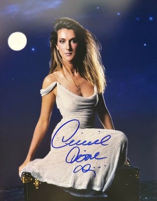 Celine Dion Iconic Canadian Vocalist Performer signed 8x10 photo read descriptio