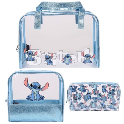 disney travel toiletry bag Minnie Mouse Rectangular Clear Pink Cosmetic this compact Train Case offers a charming and practical way to stay organized Bag Set Disney Hanging Toiletry