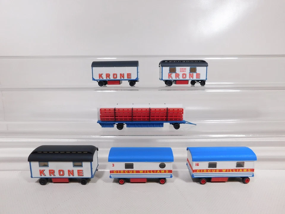 Preiser H0 1:87 Raccolta Rimorchio Piccoli Mancanti Circus Krone ecc # DZ327-0, - Immagine 2 di 4