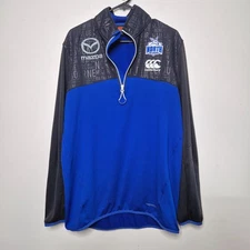 AFL North Melbourne Football Club 1/4 Zip Pullover Windbreaker Size M Canterbury