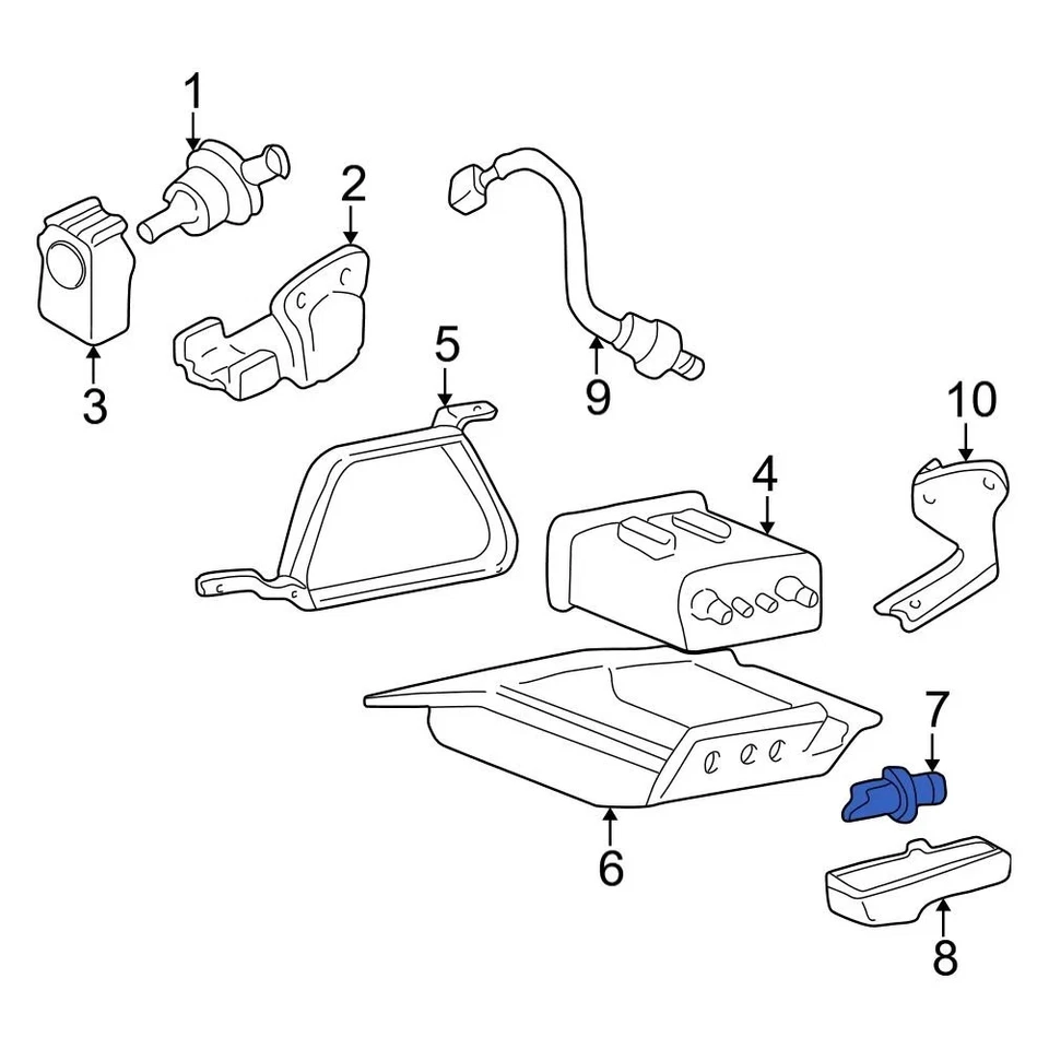 For Hyundai Sonata 1999-2005 Hyundai 2891022040 Vapor Canister Purge Solenoid Foto 2 de 4