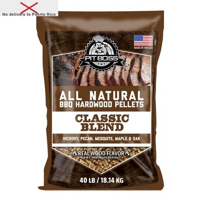 100% All-Natural Hardwood Classic Blend BBQ Grilling Pellets, 40 Pound Bag