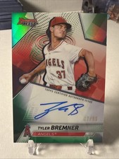 2025 Bowman's Best Tyler Bremner Auto Green Refractor /99 Angels
