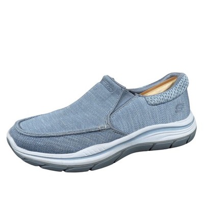 Skechers Expected 2.0-Andro Men Casual Slip On Size 8.5 Walking Gray Fabric