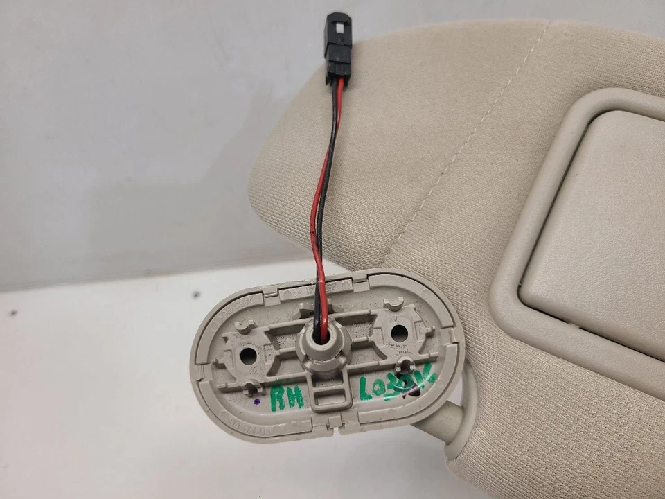 2006-09 Ford Fusion Passenger Right Sun Visor W/ Light *Gray Cloth / AW* - Image 2 of 4