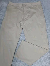 Rhone Pants Mens Sz 34x28 Commuter Golf Khaki Straight Leg Performance Stretch