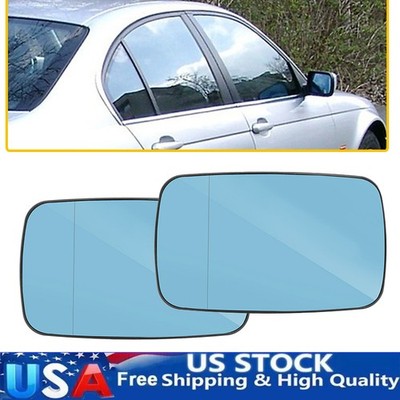 FOR 97-06 BMW E46 E39 3/5-SERIES LEFT+RIGHT MIRROR GLASS LENS W/HEATED PAIR