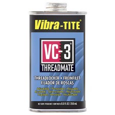 Vibra-Tite Reusable Threadlocker, VIBRA-TITE VC-3, Red, High, Liquid, 8.45 fl