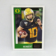 Panini Score 2020 Justin Herbert Rookie RC #362 Oregon Ducks Football Card. rookie card picture