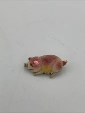 Vintage Female Pig Brooch Pin Unique Style Made In Korea A10