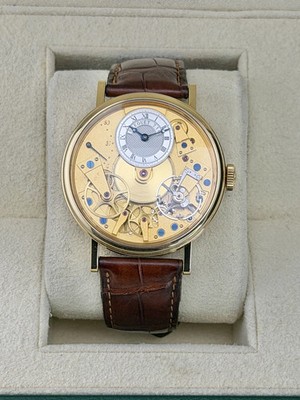 Breguet Tradition Gold Dial on Strap 7037 Complete 2007