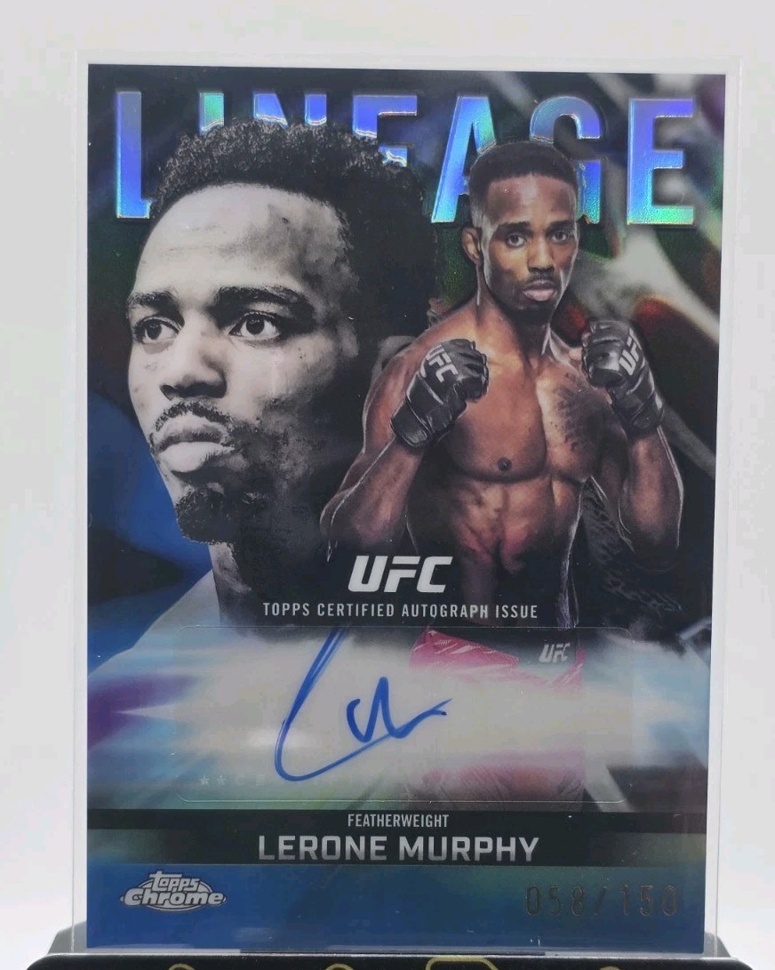 2026 Topps Chrome UFC Lerone Murphy Chrome Lineage Auto CCA-LM  Blue /150