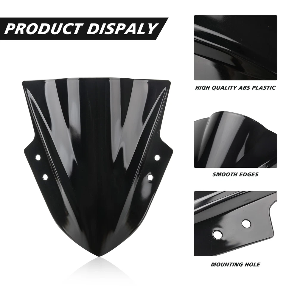 Parabrisas ABS para Kawasaki Ninja 300 2013 2014 2015 2016 2017 2018 Foto 4 de 4
