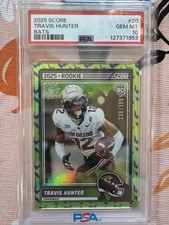 2025 Score - Rookies Travis Hunter #20 Bats /399  (RC) PSA 10