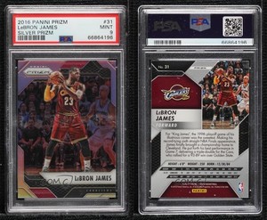 2016-17 Panini Prizm Silver Prizm LeBron James #31 PSA 9 MINT