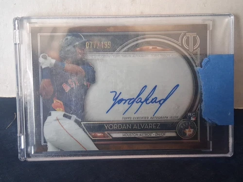 2020 Topps Tribute Yordan Alvarez Rookie Auto /199 On Card SP #TA-YA Invest!🔥📈