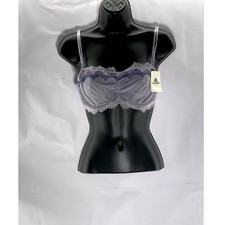 B. TEMPT'D BY WACOAL Women's Purple Lace Double Spaghetti Strap Bra SZ M