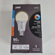 Feit Electric LED Bulb Selectable White Color 60w Replacement A19 Bulb