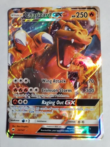 Charizard GX 20/147 Sm-Burning Shadows Holo