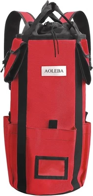 AOLEBA Arborist Rope Storage Bag Tree Climbing Standard - 200' Capacity, Red