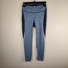 Outdoor Voices Leggings TechSweat 7/8 Zoom Women's Small Color Block Blue Ankle