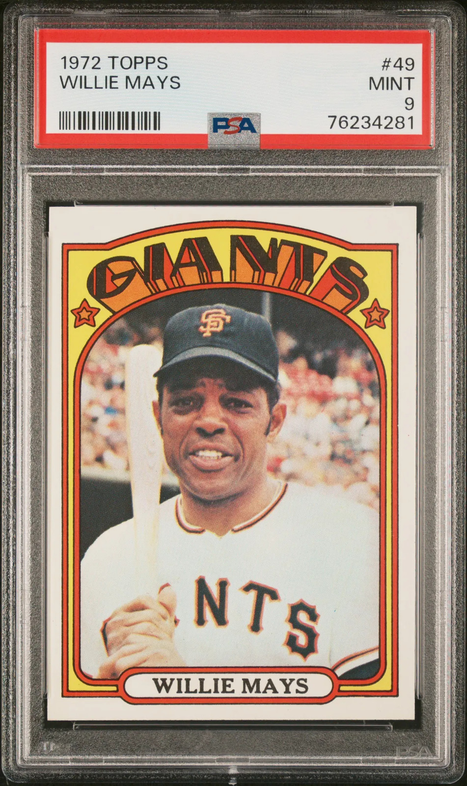 1972 Topps Willie Mays #49 PSA 9