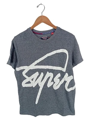 Superdry T-Shirt Homme Gris Casual Manches Courtes (INT L) - Photo 1/4