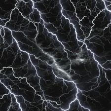 Major Lightning Storm - 20" x 38" Hydrographic Film Hydro Dipping