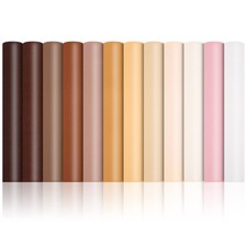 12 Pieces Faux Leather Sheets, 8 12 inches Skin Tone 12 Inches,