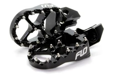 Flo Motorsports Pro Series Footpegs - Black Motorcycle Street Bike FPEG-792BLK