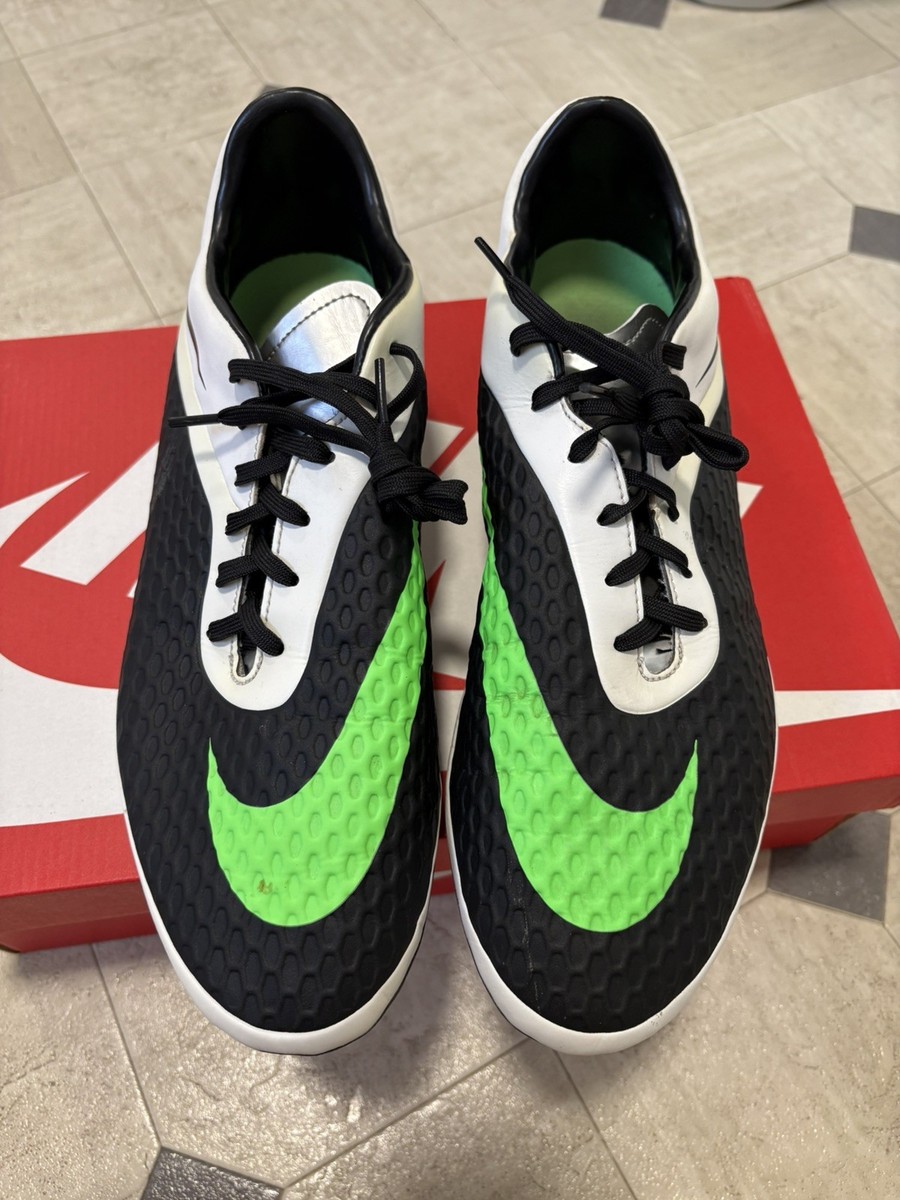 NIKE HYPERVENOM PHELON FG SIZE 12 BLACK/NEO LIME/WHITE SILVE 2013