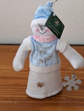 10" Snowman Tree Topper from Christmas House - Holiday Decor Fabric, Plush, Pla