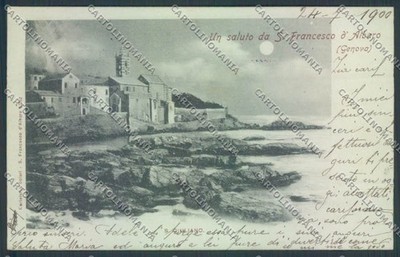 Genoa Città Albaro Chiaro di Luna postcard ZT0393