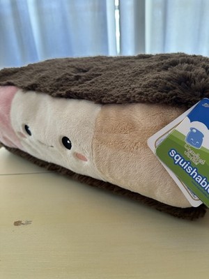 NWT! RETIRED Large Squishables Neapolitan Ice Cream Sandwich Pillow Plush, Rare!