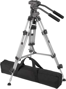 Ravelli AVTP Professionnel 55" 65mm Trépied caméra vidéo avec tête de glisser fluide