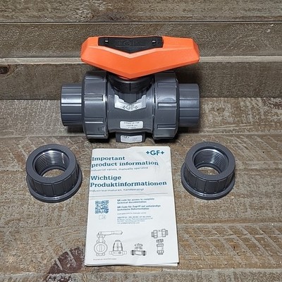 +GF+ GEORG FISCHER BALL VALVE TYPE 546 Pro 1''DN25 PVCu 232psi w/o Box Guide Incl