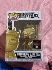 Funko Pop! Vinilo Notorious B.i.g. Con Corona (Oro Cromado)-Juguete Tokio Con Protector