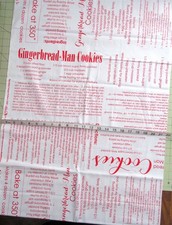 1 yd 100 Cotton "Cozy Christmas" by Riley Blake Designs Gingerbread Recipes