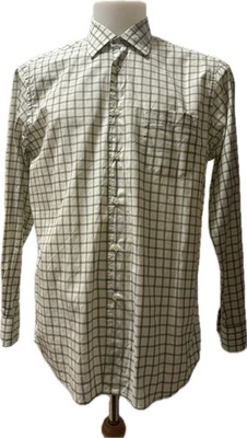 Hugo Boss Hemd Gr. 42 L Kariert Kurzarm Sweatshirt Herren Freizeithemd Edel - Bild 1 von 4