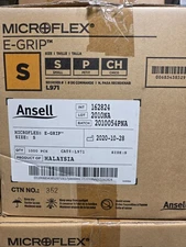 Ansell MICROFLEX - e-grip - Small  and XS Gloves L970 L971   103 cases lot new