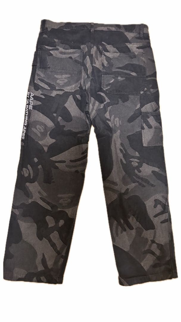 AAPE BY A BATHING APE Camouflage Straight Denim Pants XL BA0226132 thumbnail 2