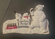 Vtg 1996 Coca-Cola  Coke  Refrigerator 3D Magnet with Polar Bears